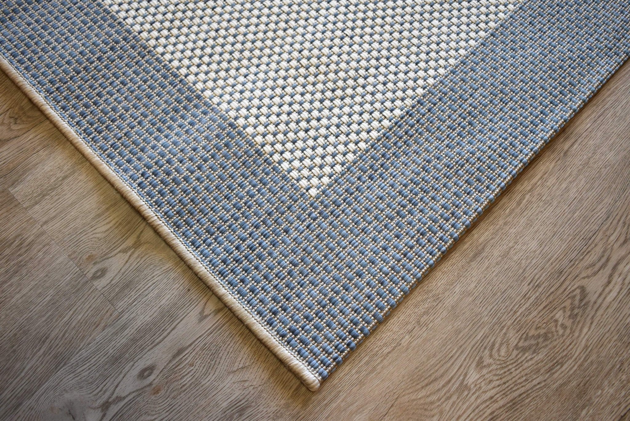 Pergola Blue Cream Border Indoor Outdoor Rug - Floorsome - INDOOR/OUTDOOR - MIRA - 47005360 - 80x150 - INDOOR/OUTDOOR