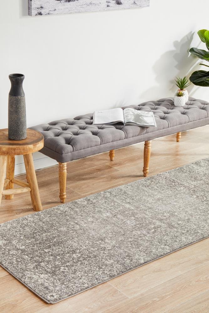 Pidgeon Grey Transitional Runner Rug - Floorsome - Modern - EVO - 252 - GREY - 300X80 - Modern