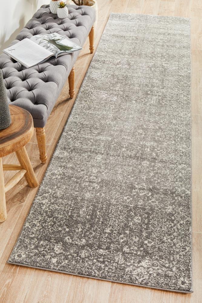 Pidgeon Grey Transitional Runner Rug - Floorsome - Modern - EVO - 252 - GREY - 300X80 - Modern