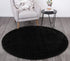 Puffy Soft Shag Round Rug Black - Floorsome - Shaggy - PUFF16R22BLAC - Shaggy