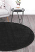 Puffy Soft Shag Round Rug Black - Floorsome - Shaggy - PUFF16R22BLAC - Shaggy