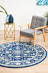Release Navy Transitional Round Rug - Floorsome - Modern - EVO - 261 - NAVY - 150X150 - Modern