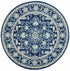 Release Navy Transitional Round Rug - Floorsome - Modern - EVO - 261 - NAVY - 150X150 - Modern