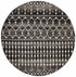 Simplicity Black Transitional Round Rug - Floorsome - Modern - EVO - 260 - BLA - 150X150 - Modern