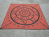 THE YARNING CIRCLE Aboriginal Design Recycled Plastic Mat, Orange & Black 2.7 x 2.7m - Floorsome - Outdoor Rugs - GKOZ22B - Outdoor Rugs