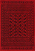 Tribe Traditional Afghan Red Rug - Floorsome - Traditional - TRIB16018677RED - Traditional