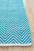 Villa Modern Herringbone Rug Turquoise - Floorsome - Flatweave - SPI - CHE - TURQ - 220X150 - Flatweave