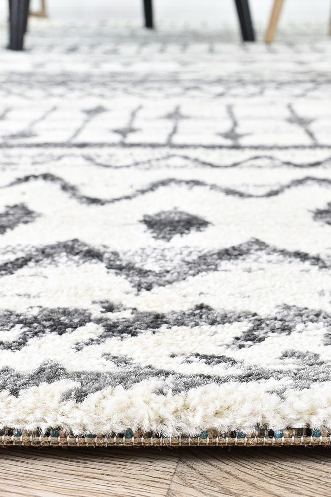 Vision 285 Cream Grey Rug - Floorsome - MODERN - NOVA - D285A - WHITE - GREY - 80X150 - MODERN