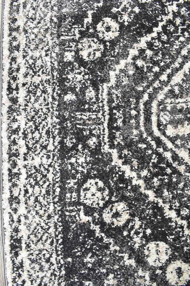 Vision 354 Dark Grey Runner - Floorsome - RUNNER - NOVA - D354A - WHITE - D.GREY - 80X300 - RUNNER
