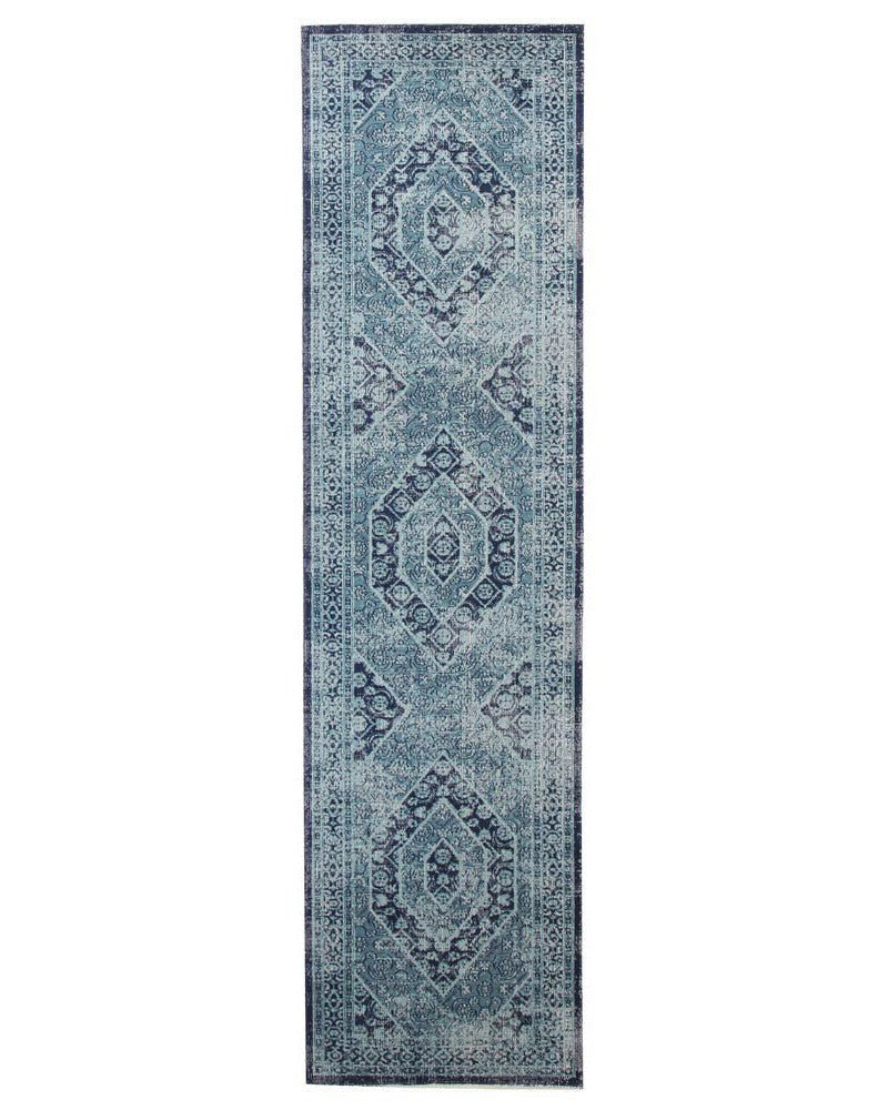 Whisper Vision Blue Runner Rug - Floorsome - Traditional - ETN - 912 - BLU - 300X80 - Traditional