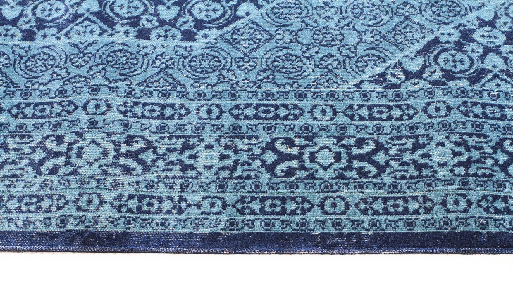 Whisper Vision Blue Runner Rug - Floorsome - Traditional - ETN - 912 - BLU - 300X80 - Traditional