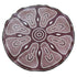 WITCHETTY GRUB Aboriginal Design Recycled Mat, White & Burgundy 2.7m - Floorsome - Outdoor Rugs - GKOZ38A - Outdoor Rugs