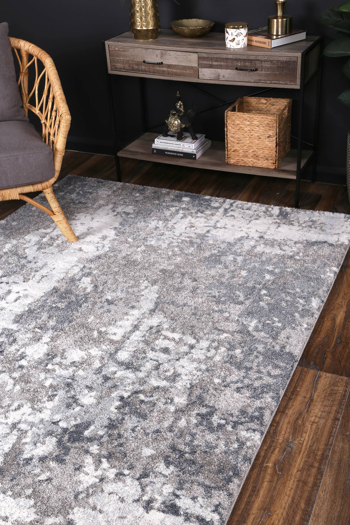 Yuzil Multi Abstract Rug - Floorsome - Rug - CENT12005 - Rug